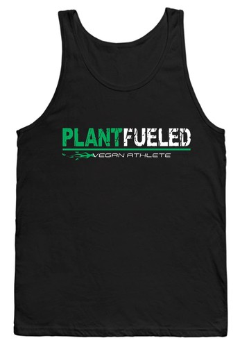 VEGAN GYM VEST T SHIRT PLANT FUELED 
