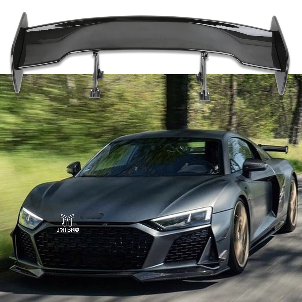 47" Glossy Black Car Rear Trunk Spoiler Wings Lip GT Style For Audi R8 A4 Sedan