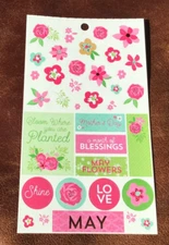 STUDENT ORGANIZER PLANNER STICKERS  MAY SPRING Mother's Day *