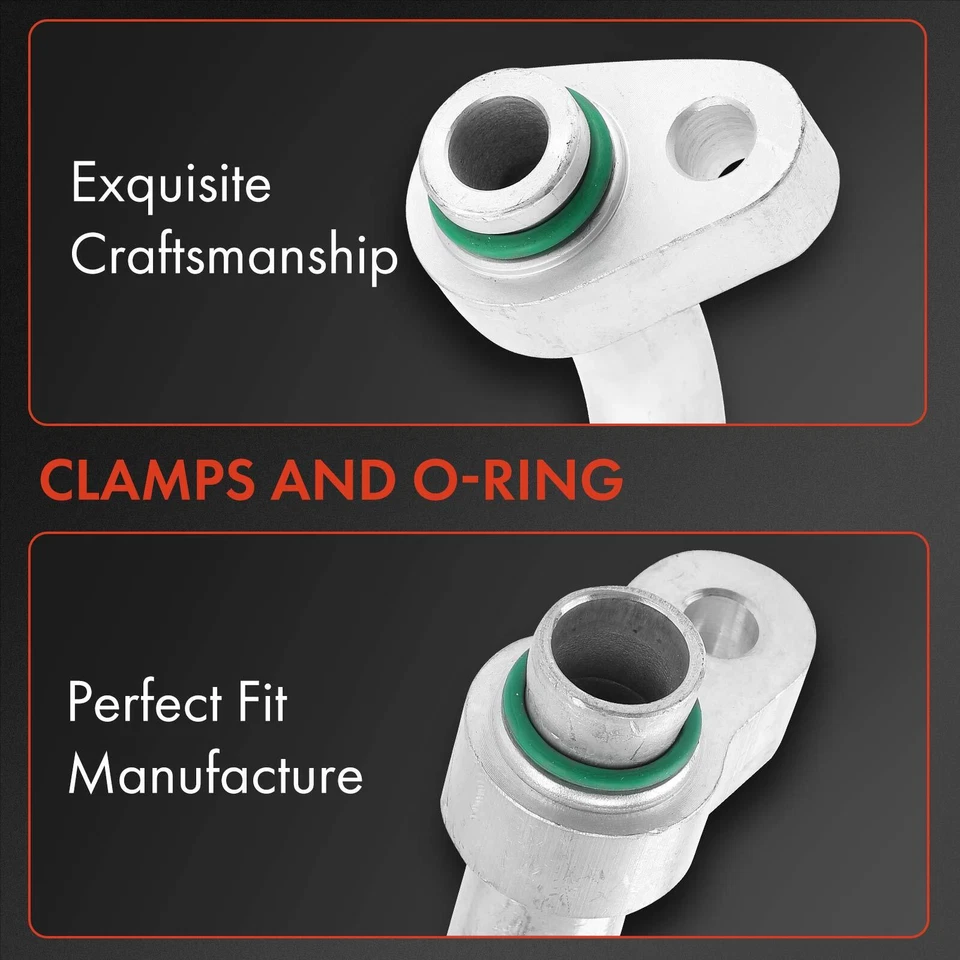 Шланг всасывающей линии кондиционера для компрессора на испаритель Kia Sorento 2007 2008 2009 годов выпуска - Изображение 3 из 4