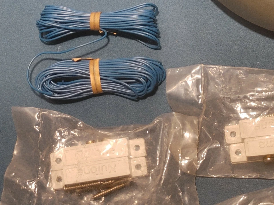 5 Sets NuTone Entry Detector magnetic Switch Door Window Security System W/Wire - Image 3 of 4