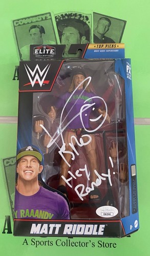 Matt Riddle Autografato Elite Top Picks Figura WWE JSA Autenticato RARO - Foto 1 di 5