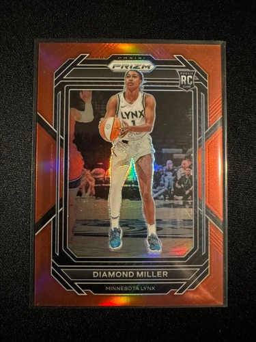 2023 Prizm WNBA #134 Diamond Miller Red Prizm Rookie RC #/199 Minnesota Lynx