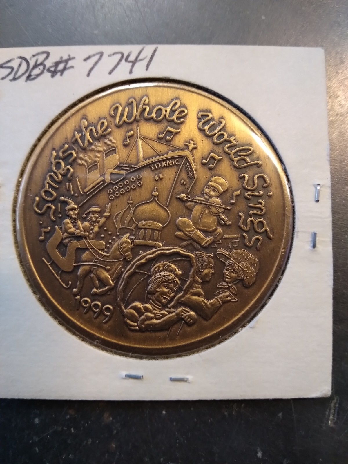 1999 Pegasus Antique Bronze Doubloon - Mardi Gras - Picture 2 of 2