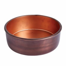 Endon Round Metal Decorative Trinket/Potpourri Bowl, Copper Effect Dish, Large