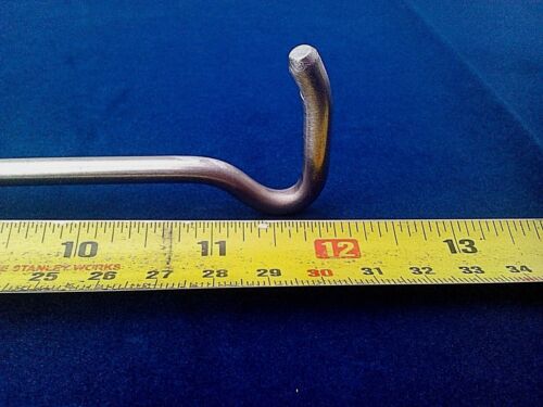 Horse riding Boot pulling hand hook tool STAINLESS STEEL 6MM dia x 11" to 12" LG - Picture 5 of 7