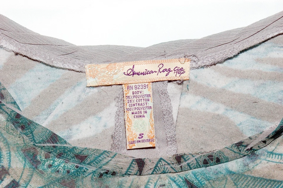 American Rag Cie женщин верхний зеленый размер S пуловер длинным рукавом поли/хлопок - Изображение 3 из 4