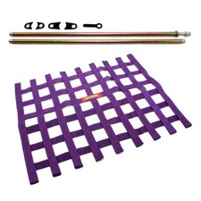 RaceQuip Purple Window Net and Mounting Insta...