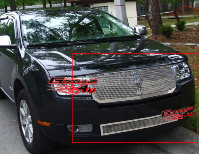Stainless Steel 1.8mm Mesh Grille Combo For 07-10 Lincoln MKX