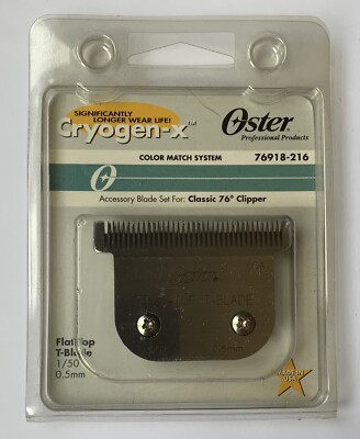 Oster 76918-216 Professional Detachable Flattop T-Blade (0.5mm
