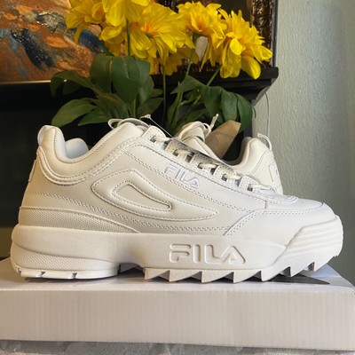 fila disruptor 2 triple white