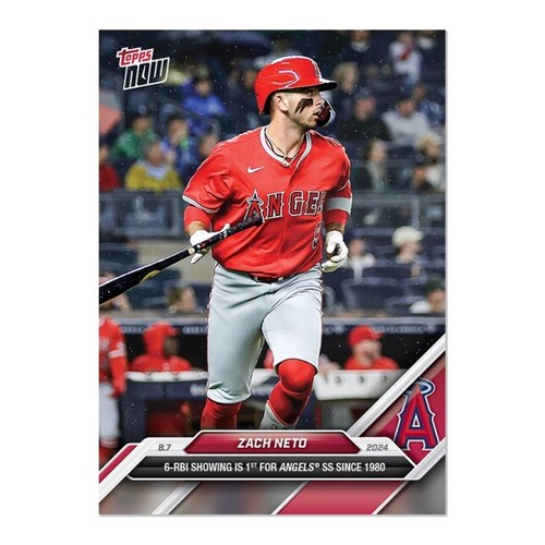 2024 Topps Now 527 Zach Neto