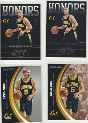 JASON KIDD 2015 CAL RAINBOW LOT (4) HONORS SILVER PARALLEL SERIAL #'D /99