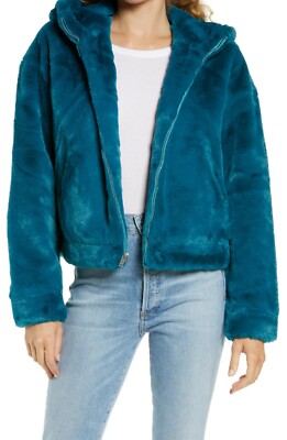 UGG Australia Women's Mandy Faux Fur Hoodie Jacket in Rio