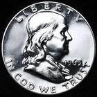 1963 Franklin Half Dollar CHOICE GEM BRILLIANT PROOF ULTRA NICE 90% Silver