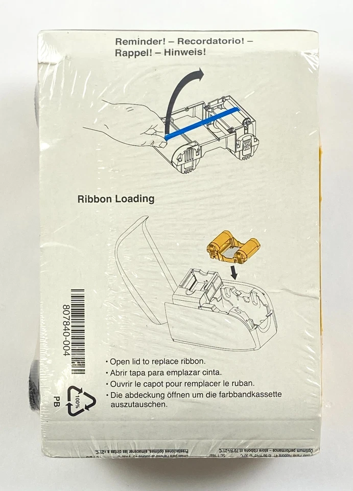 Cinta de color serie Zebra ix para imágenes ZXP serie 3 YMCKO 200 Foto 2 de 4