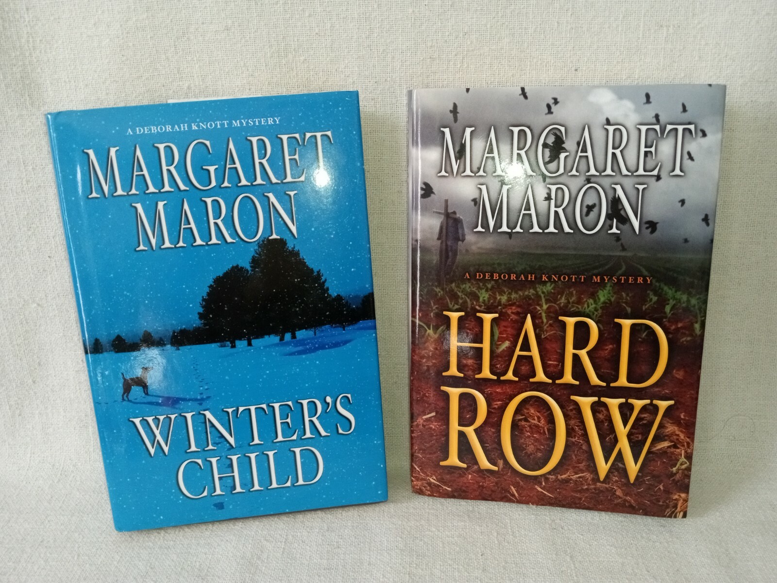 FILA Lot of 2 Margaret Maron 2 hardcover Winter's Child Hard Row Dust Jacket on bo