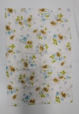 Vintage Pequot Blue Daisy Flower Power SINGLE Standard Pillowcase  Percale USA