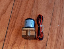 DC24v solenoid valve, gas, water air 1/8 NPT, normally closed, brass, for welder