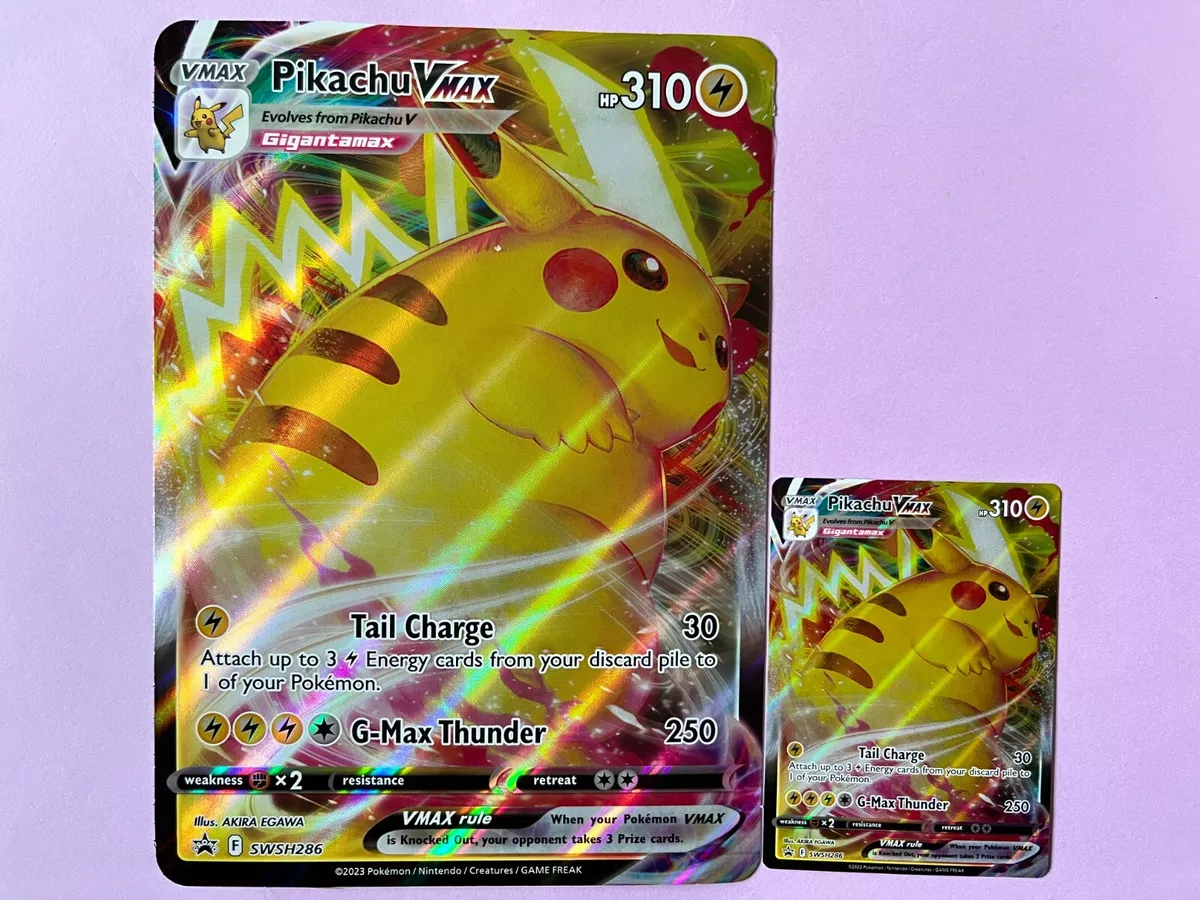 Pokemon **Jumbo** - Pikachu Vmax - SWSH286 - Oversize Card