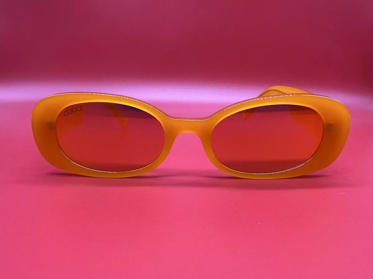 Orange 2025 gucci glasses