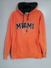 Vintage Foot Locker University of Miami Hurricanes NCAA Hoodie Sweatshirt Large