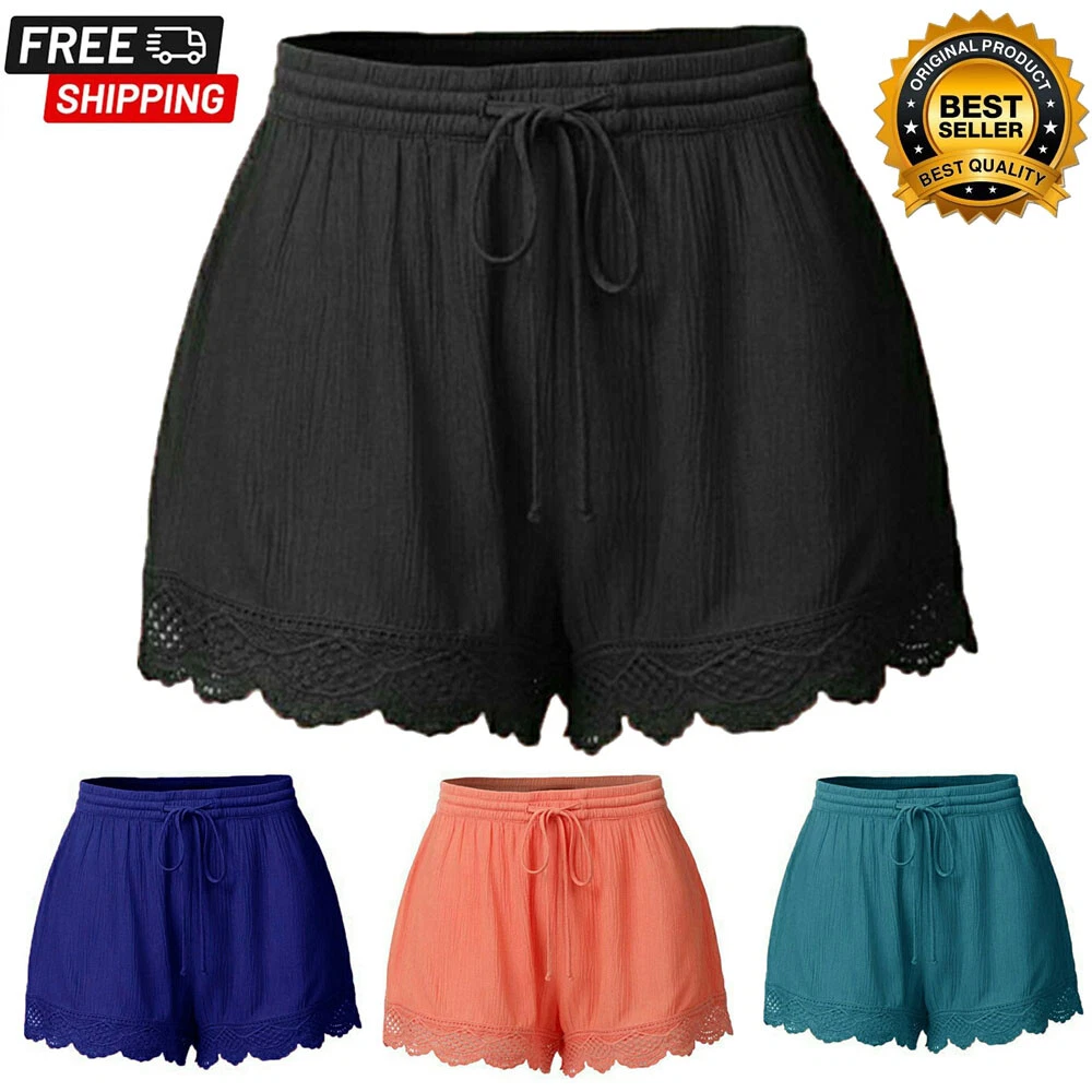 Plus size top ladies shorts uk