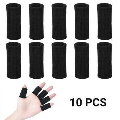 10x Daumenstütze Schutz Fingerbandage Fingerschiene Stabilisator Fingerhülsen
