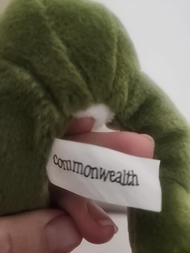 Commonwealth Green Frog Plush Stuffed Animal Soft Toy 8” 1994 Vintage Beanie - Picture 2 of 6