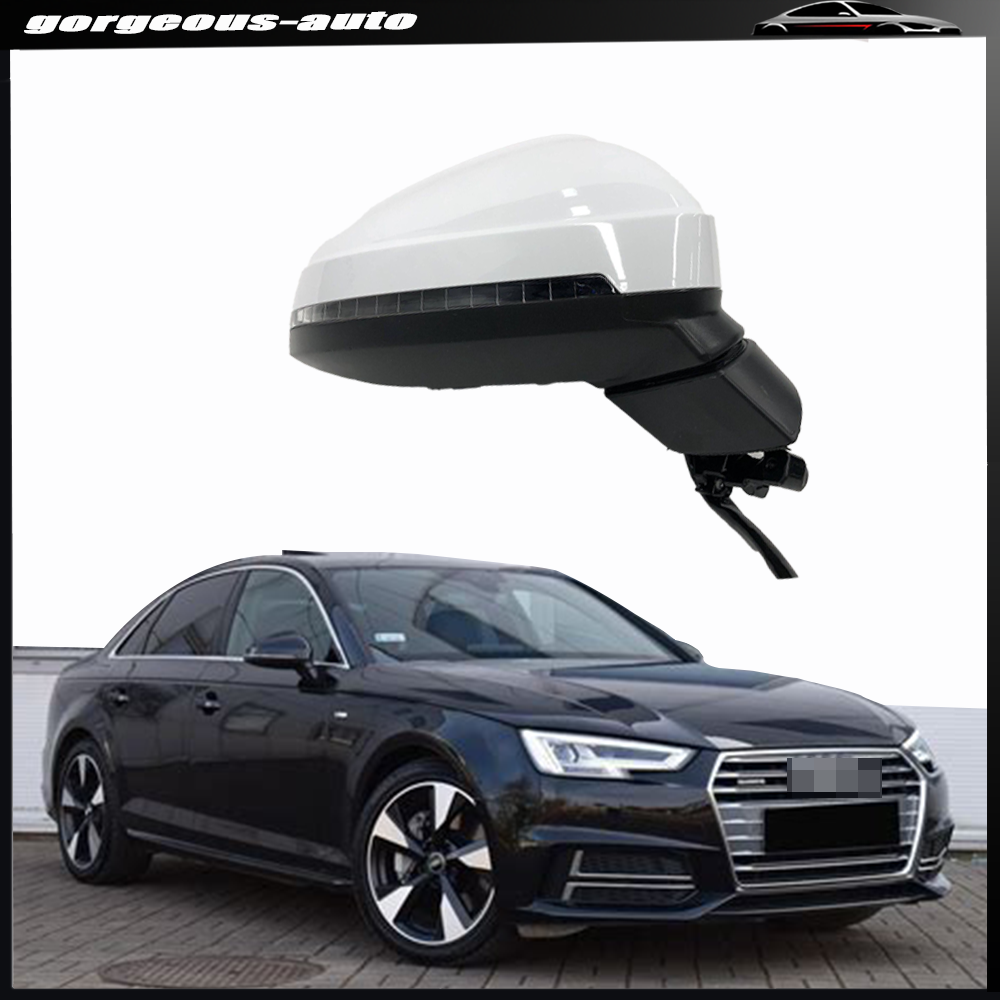 A4 B9 Car Passenger Side Door Mirror Pair for AUDI Right Side 8 Lines