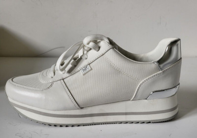 MICHAEL KORS Sneaker Monique Trainer weiß flacher Absatz Gr. 40,5