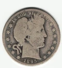 1895 O Barber Half Dollar in Worn/Circulated Condition