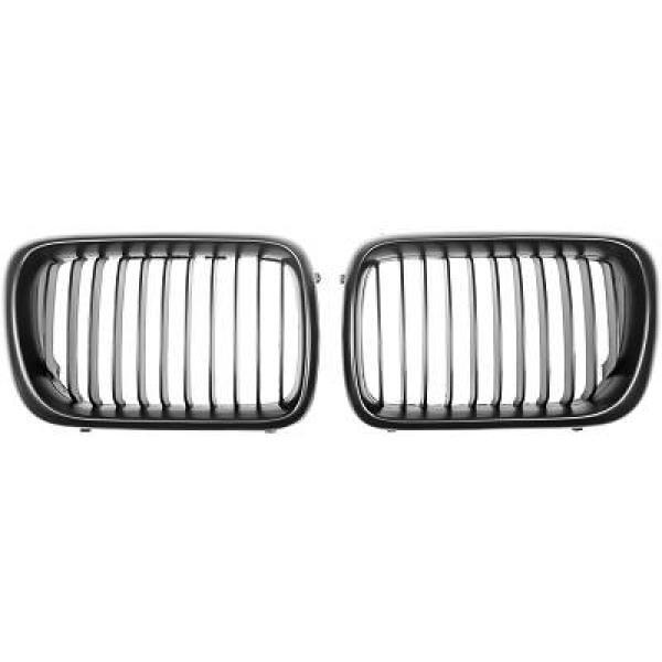 Designgrill Gitter Passend FüR Grill Set BMW E36 Baujahr 1996-1999 Schwarz-image