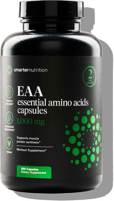Essential Amino Acids (EAA) Capsules - 1 Gram per Serving of All 9 Eaas - Suppor
