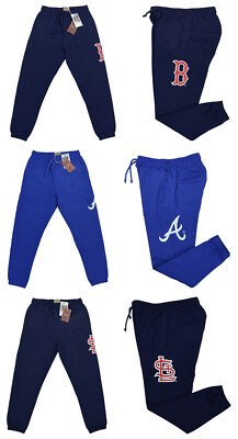 Mitchell & Ness Cooperstown MLB Sweatpants Men s Repeat Logo Fleece NWT