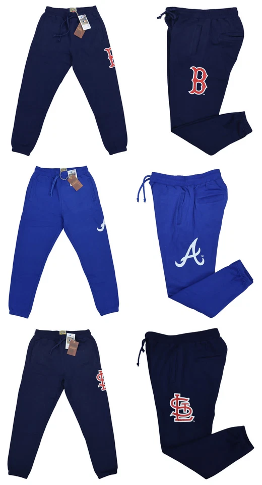 Mitchell & Ness Cooperstown MLB Sweatpants Men’s Repeat Logo Fleece NWT