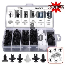100x 7 8 9mm TOYOTA & LEXUS Trim Panel Clips Bumper Fender Push Pin Rivet Engine