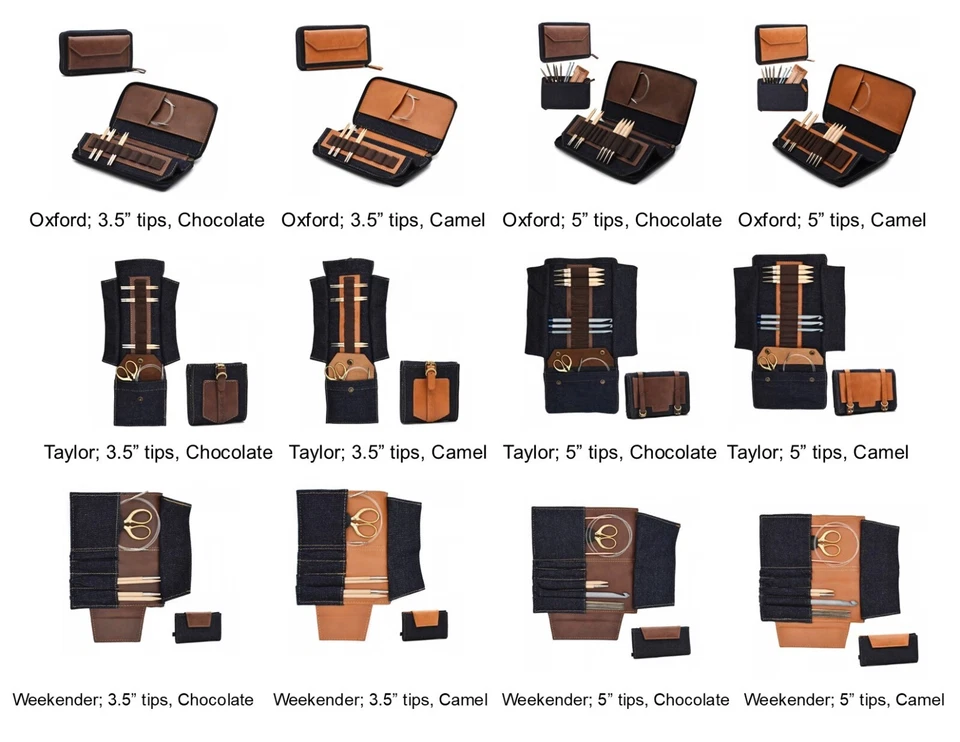 Lykke Needle Cases; Oxford Case; Empty, for Interchangeable Needles and More