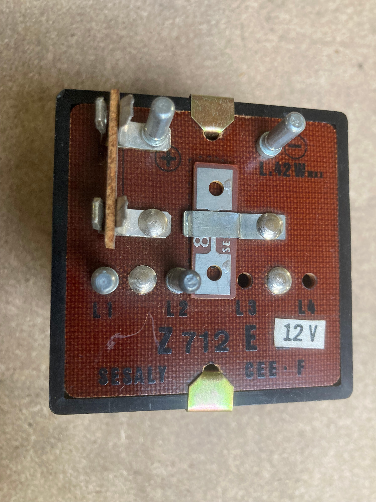 Centrale clignotant SESALY Z712 E boîtier relais 12V autocar