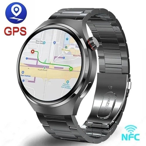 GT4 Pro Wasserdichte Smartwatch NFC GPS Tracker Bluetooth Anruf Männer Frauen - Afbeelding 2 van 21