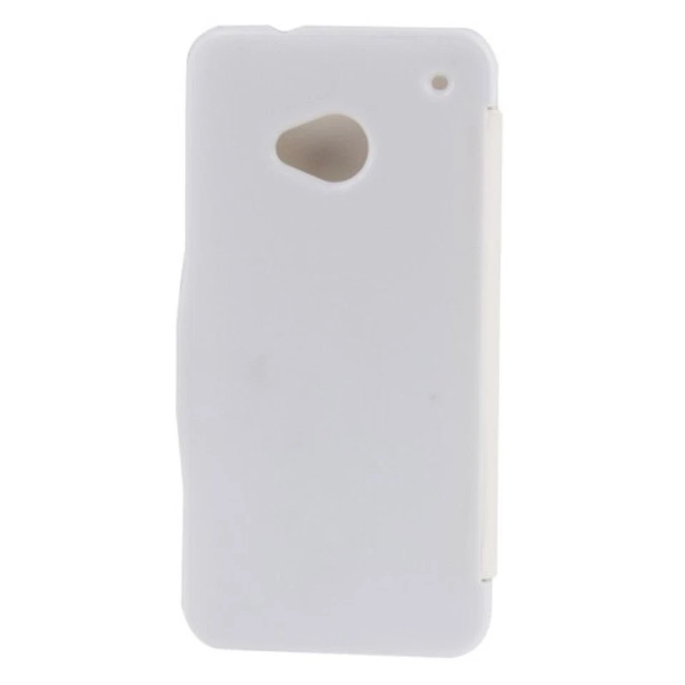 Custodia Per HTC One / M7 Bianco Spazzolato - Immagine 3 di 4