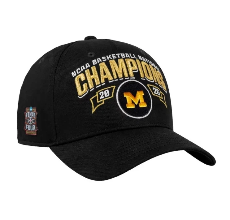 Michigan Wolverines 2026 NCAA Basketball Champions Hat National Title Cap