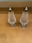 Vintage Waterford Crystal GLENGARIFF Salt And Pepper Shakers 6.25” Tall