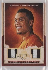 2015 Diamond Kings Studio Portraits Materials Gold 8/10 Giancarlo Stanton 0c3