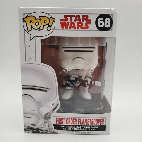 Star Wars TFA Funko Pop! #68 First Order Flametrooper Bobble-Head NIB (READ)