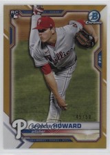 2021 Bowman Chrome Gold Refractor 45/50 Spencer Howard #59 fs9