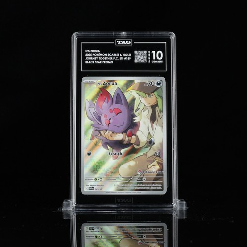 N's Zorua TAG 10 Journey Together Pokemon Center ETB Promo 189