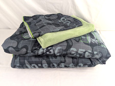Twin Size Comforter With Matching Pillow Sham Camouflage Military Coordinates