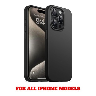 Schwarze Schutzhülle für iPhone 17 16 15 14 13 12 11 Pro Max XR Back Case