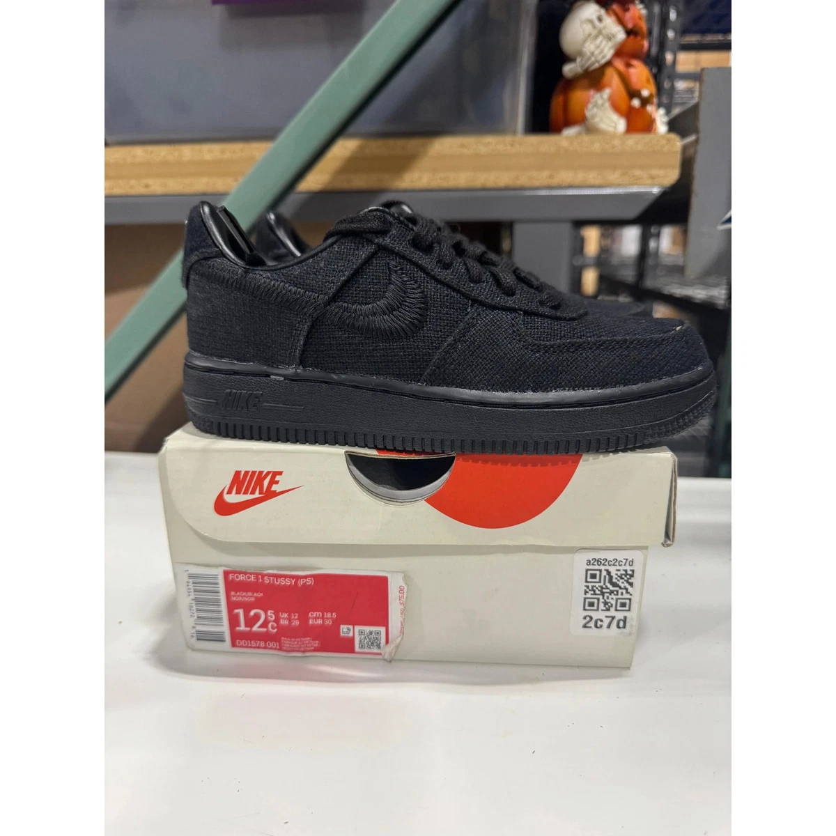 Nike Air Force 1 Low x Stussy Black for Sale | Authenticity